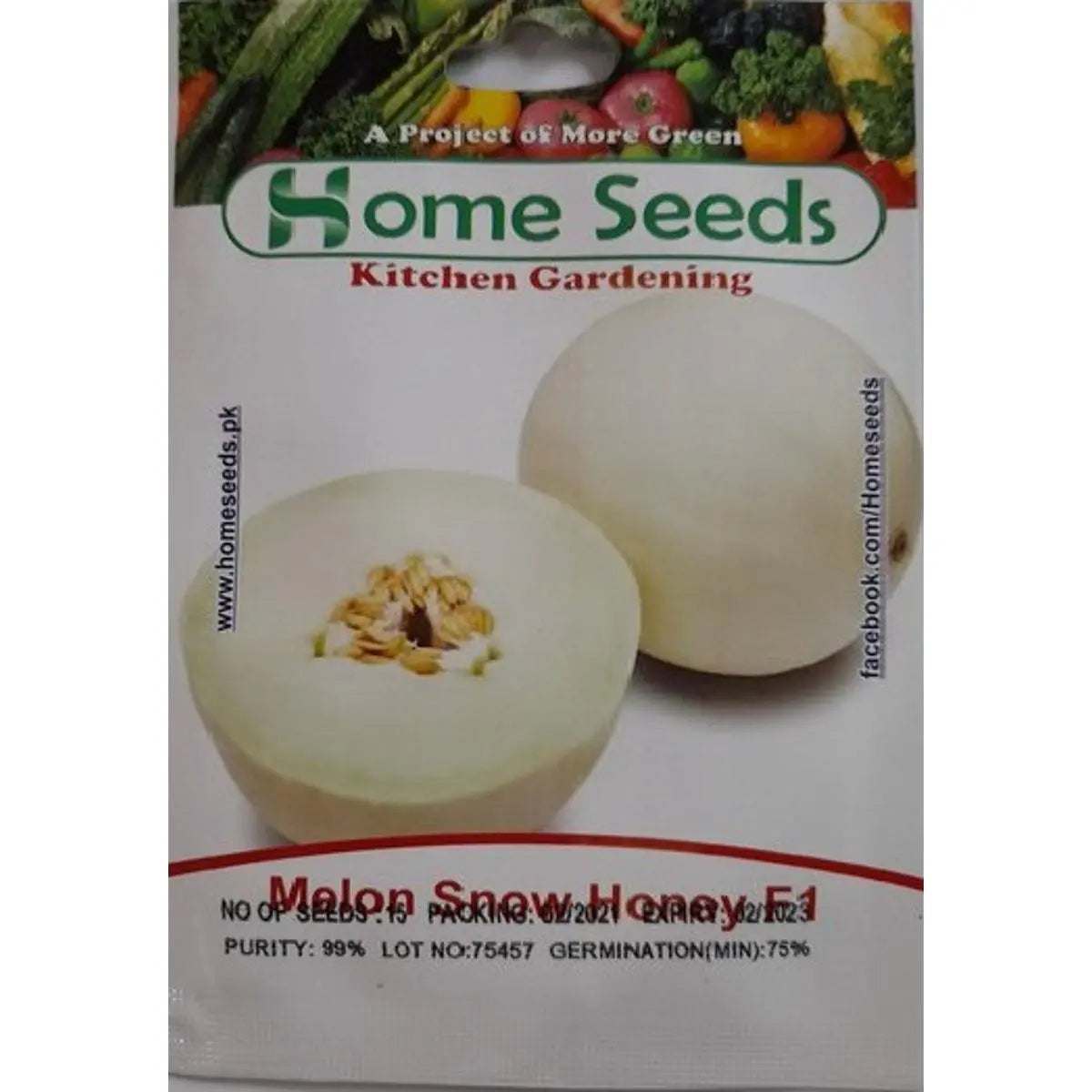 Seeds- Melon Snow Honey F1 Hybrid